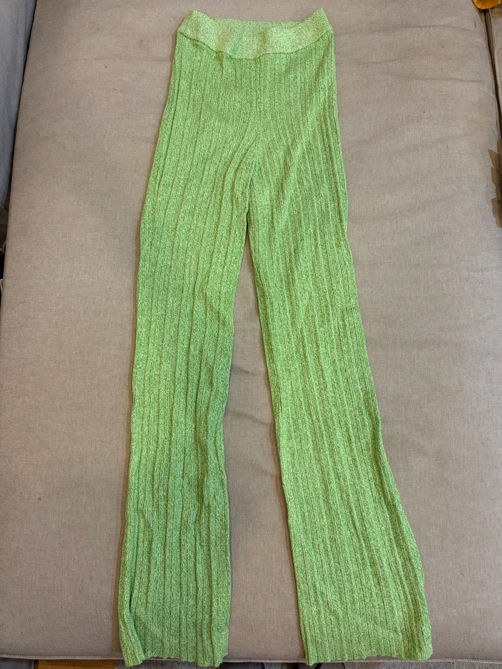 Lovers+Friends knit high-waisted flare pants (matching set)